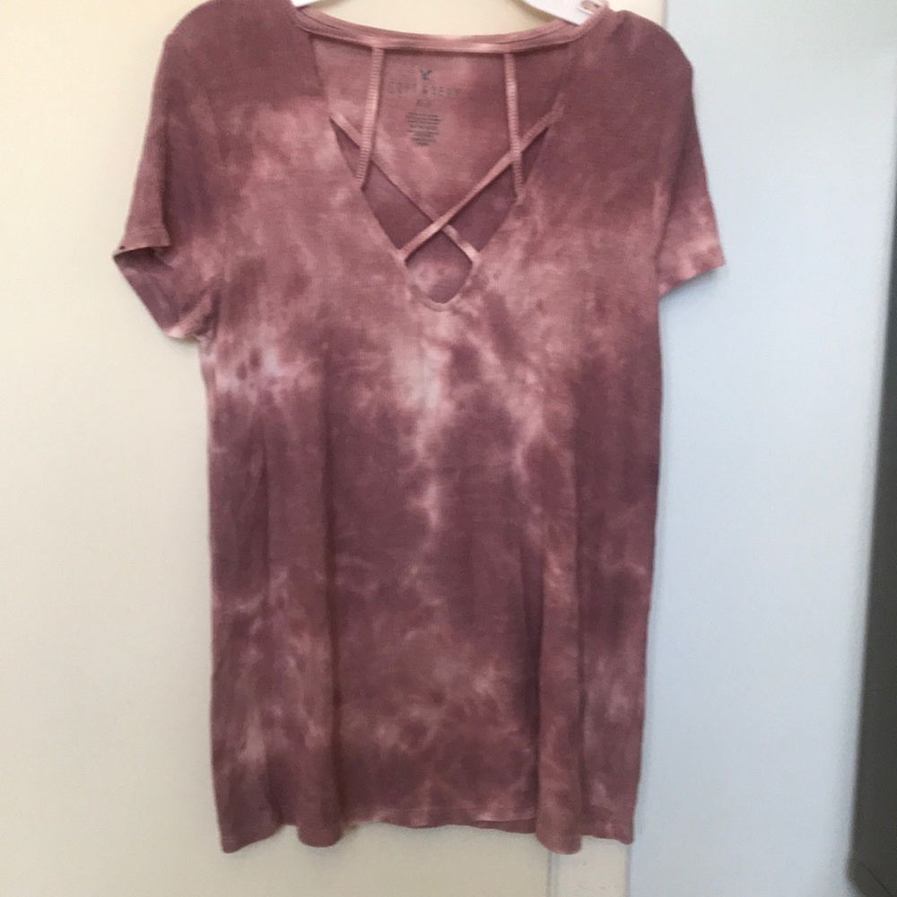 American Eagle Tie Dye Long T-Shirt